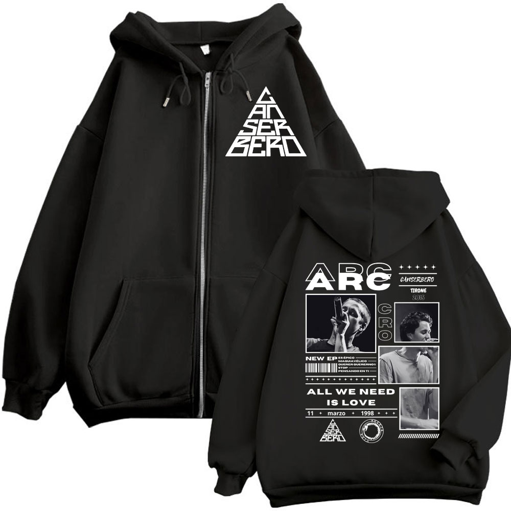Canserbero All We Need Is Love - Mens Fashion Zip Up Hoodies 评论和价格