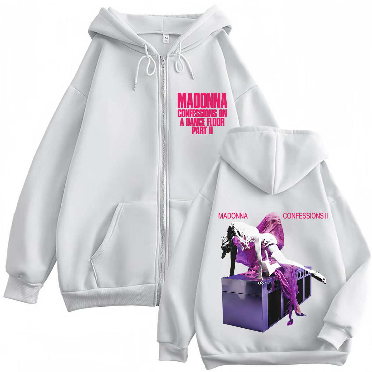 Madonna CONFESSIONS II Album T - Mens Fashion Zip Up Hoodies 评论和价格